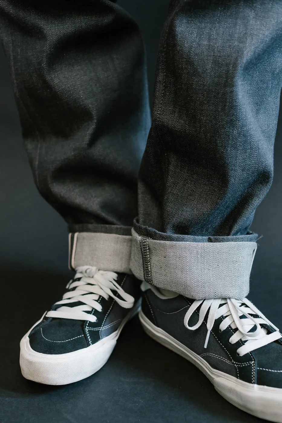 0605-70G - 14oz - Grey Selvedge Denim - Natural Tapered