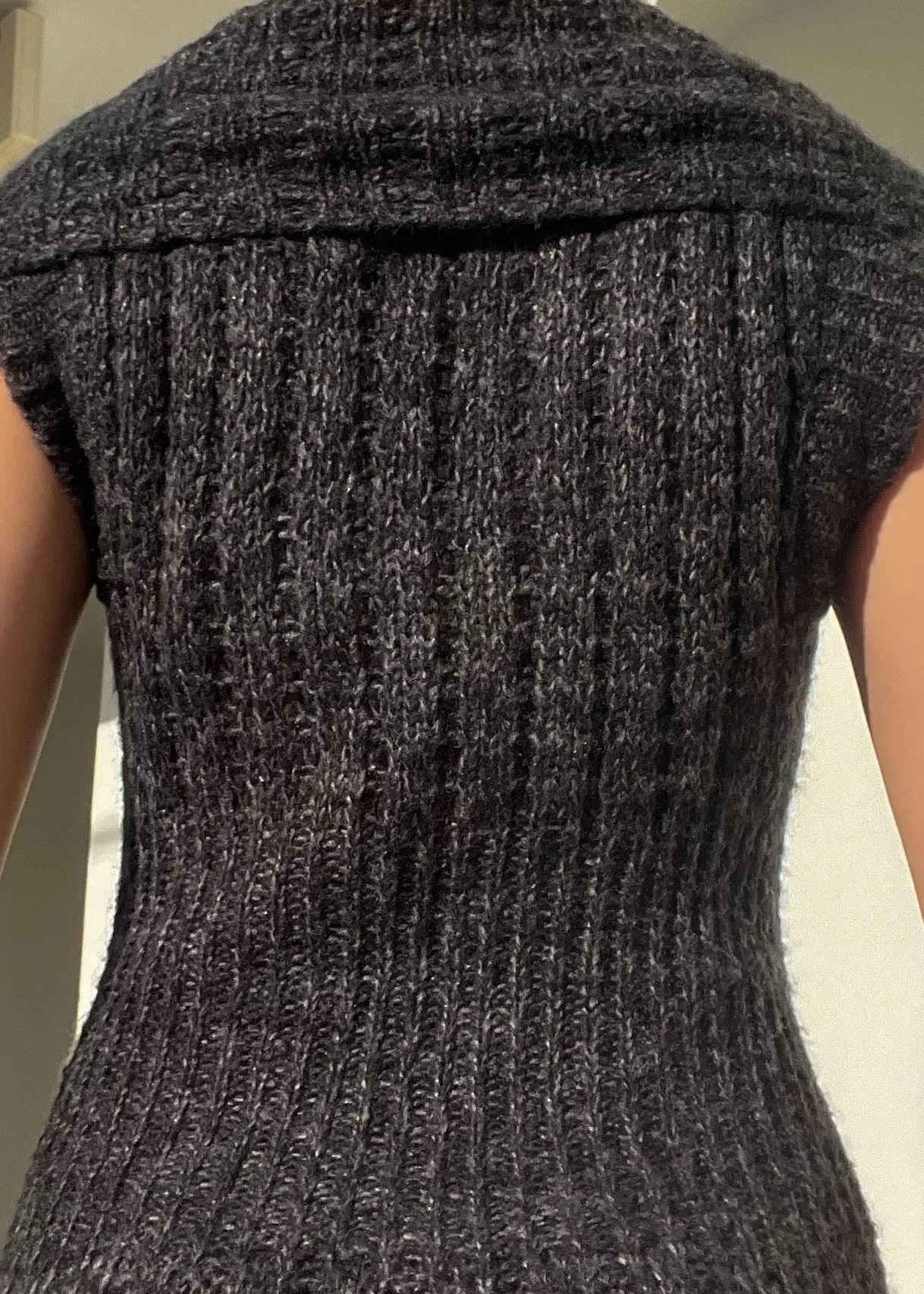 2000's Charcoal Knit Mini Dress (S)