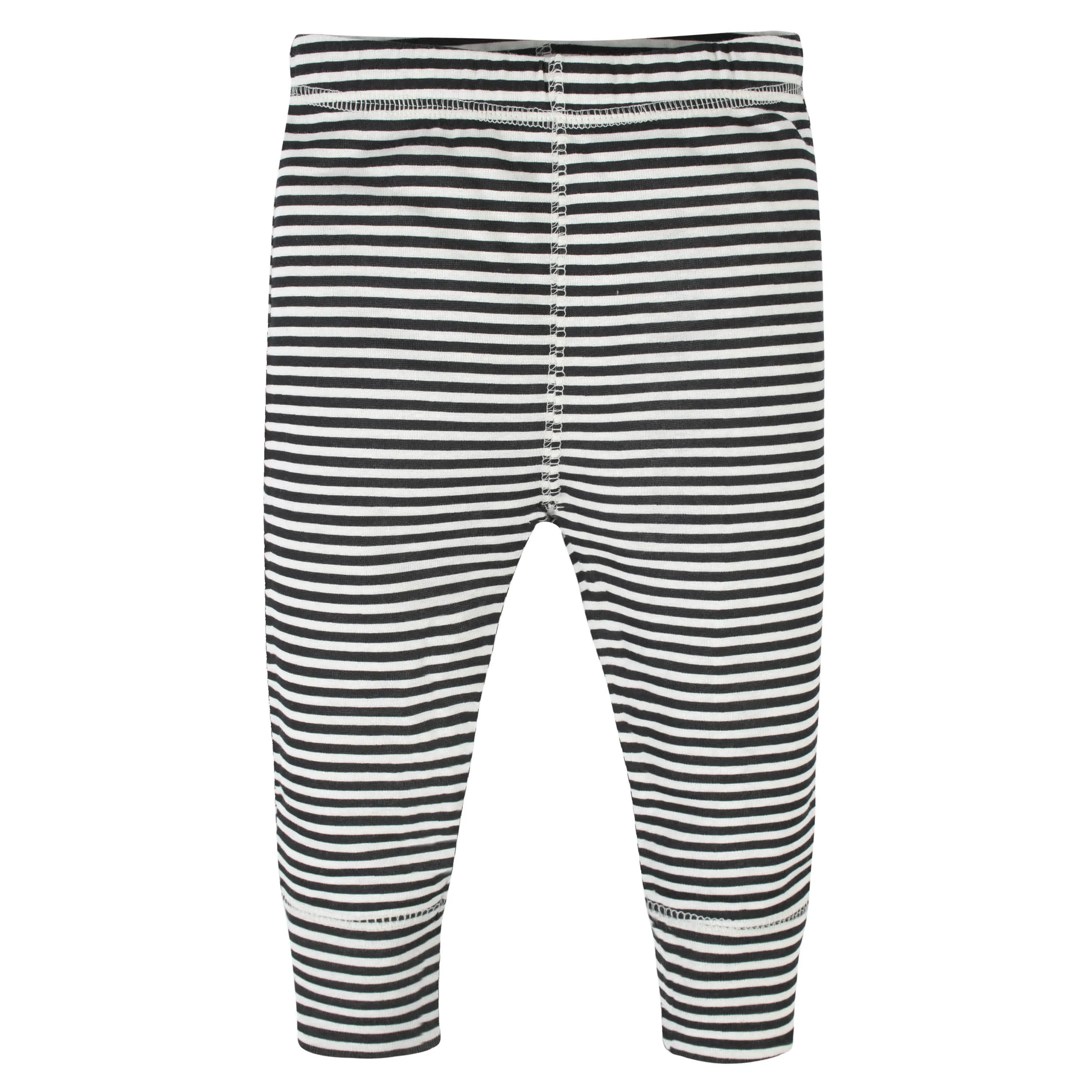 4-Pack Baby Boys Black Stripes Pants