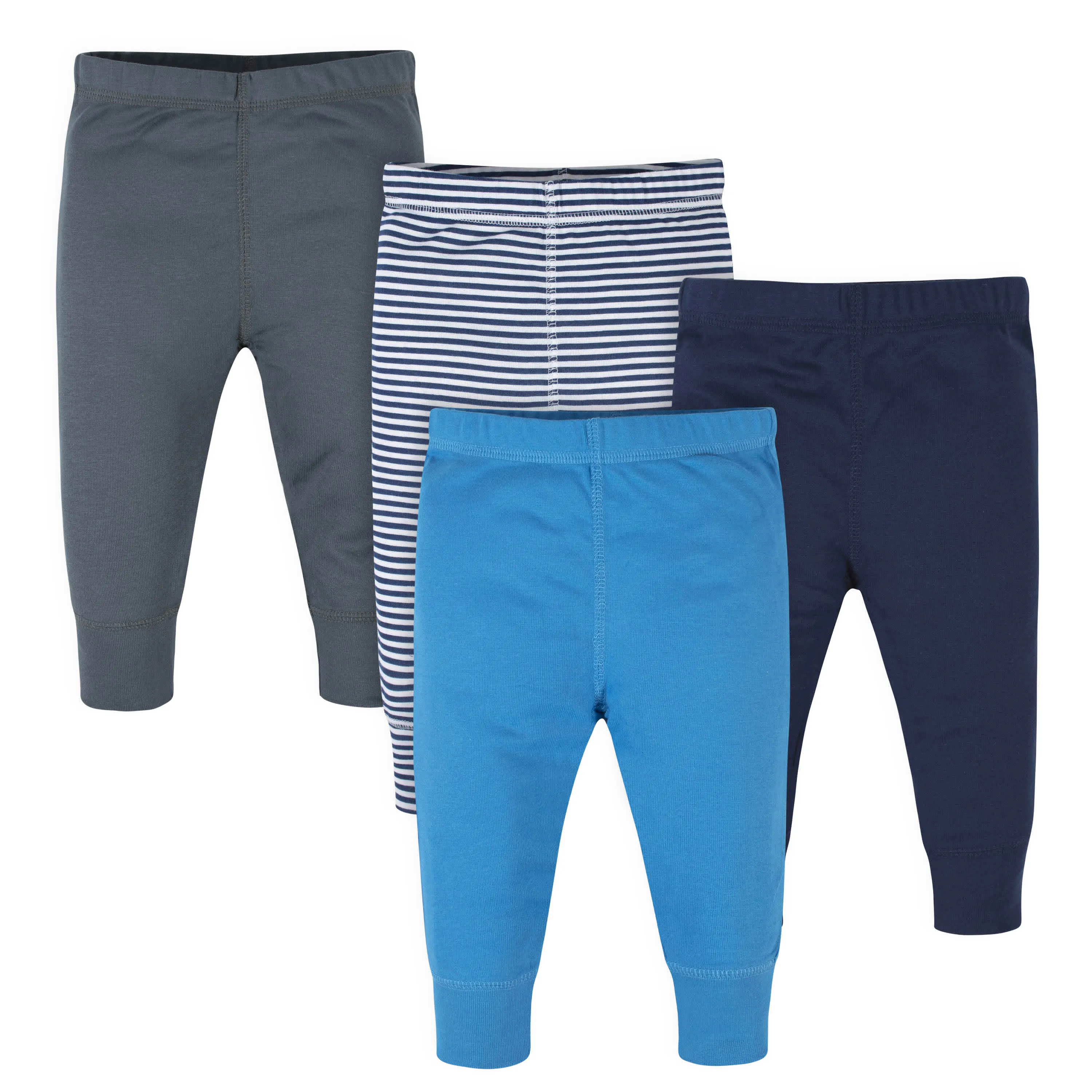 4-Pack Baby Boys Navy Stripes Pants