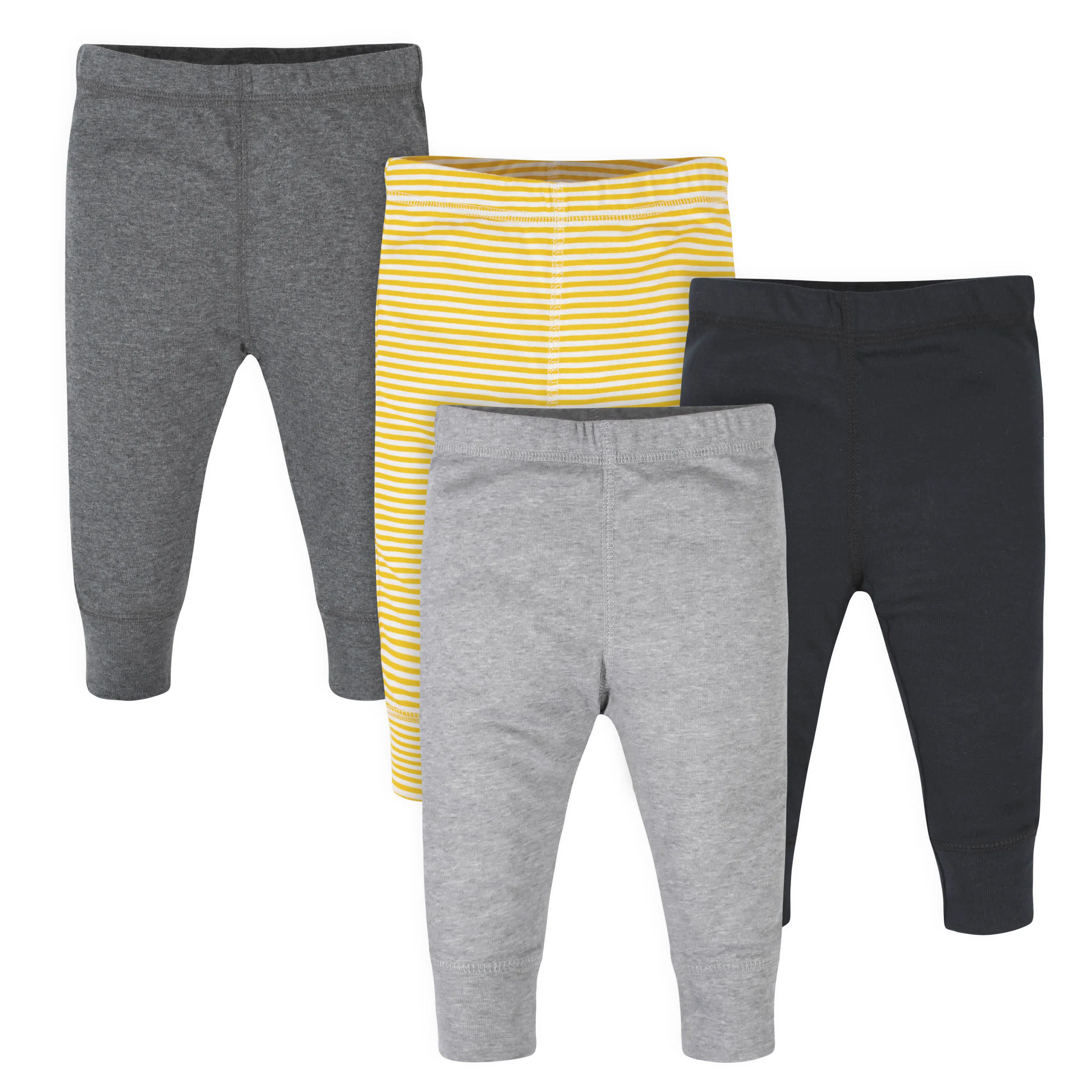 4-Pack Baby Boys Yellow Stripes Pants