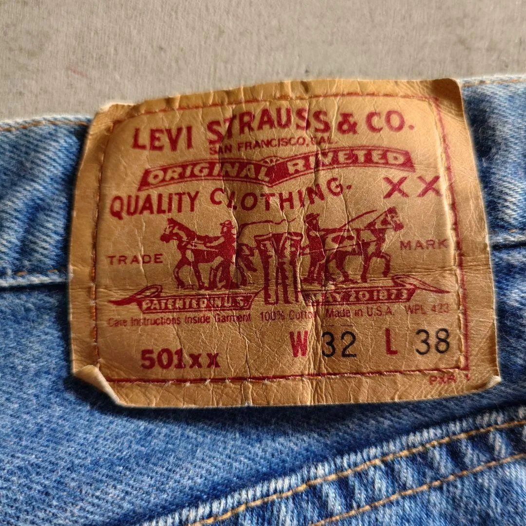 　90年代　リーバイス501 アメリカ製　LEVI'S w32L38