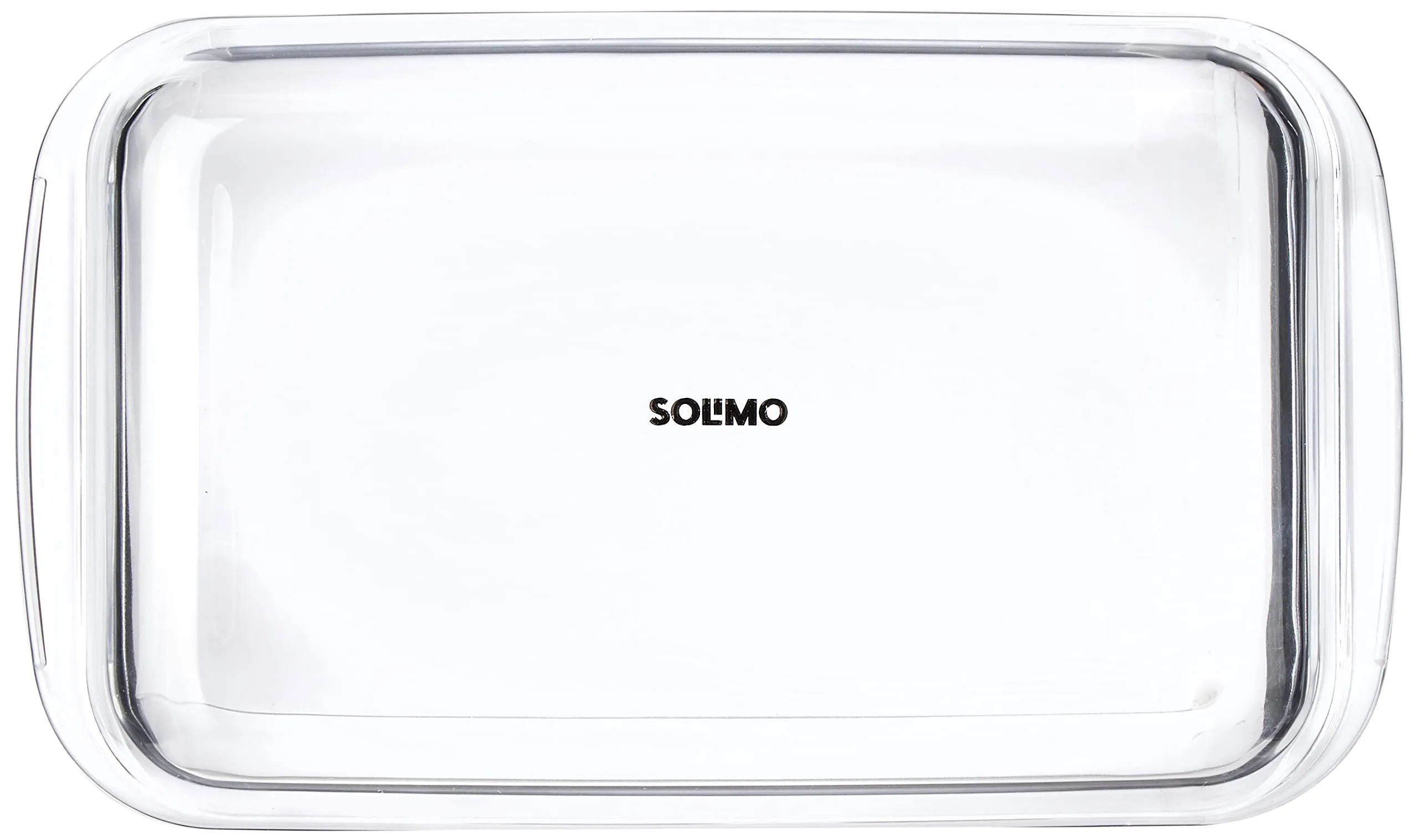 Amazon Brand - Solimo Baking Dish, Safe for Use in Microwave, Oven and Dishwasher (Rectangle, 1,000 Ml) - Glass, 1 L