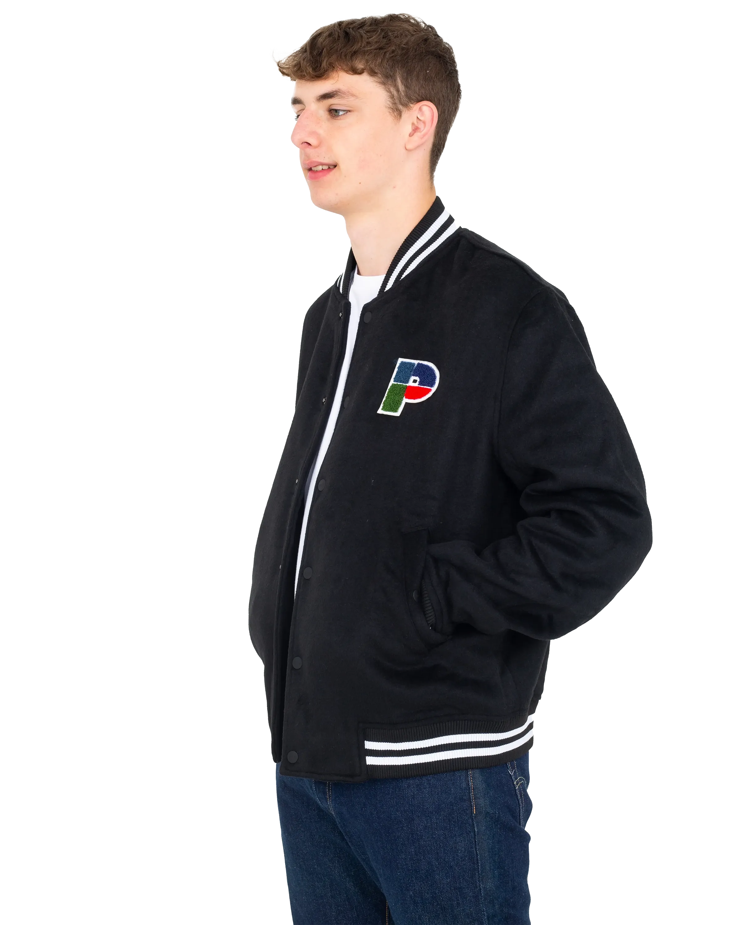 Anchorage Bomber Jacket in Black