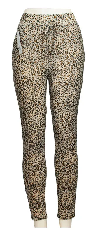 Animal Printed Pull On Casual Pants