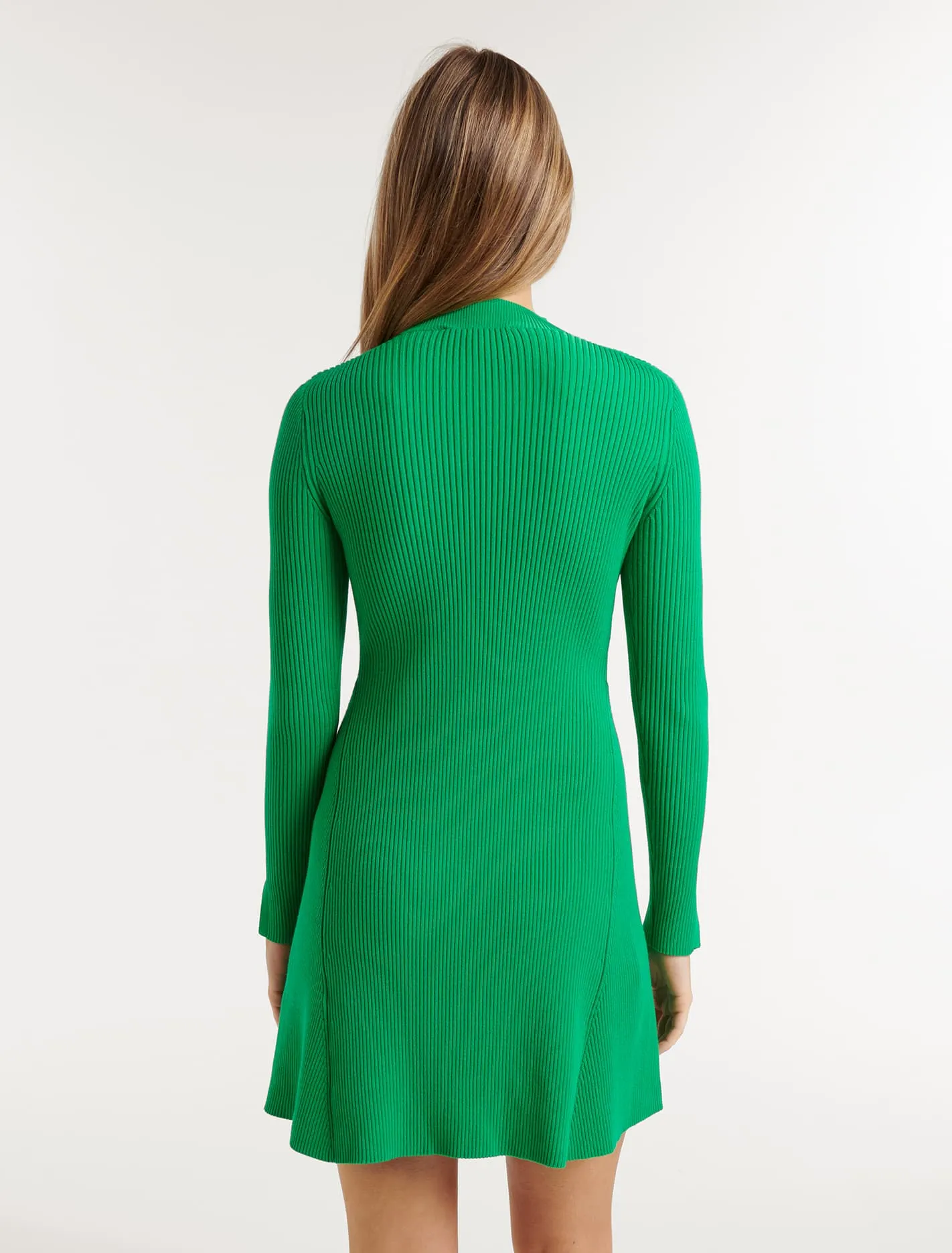 Ansel Fit And Flare Mini Knit Dress