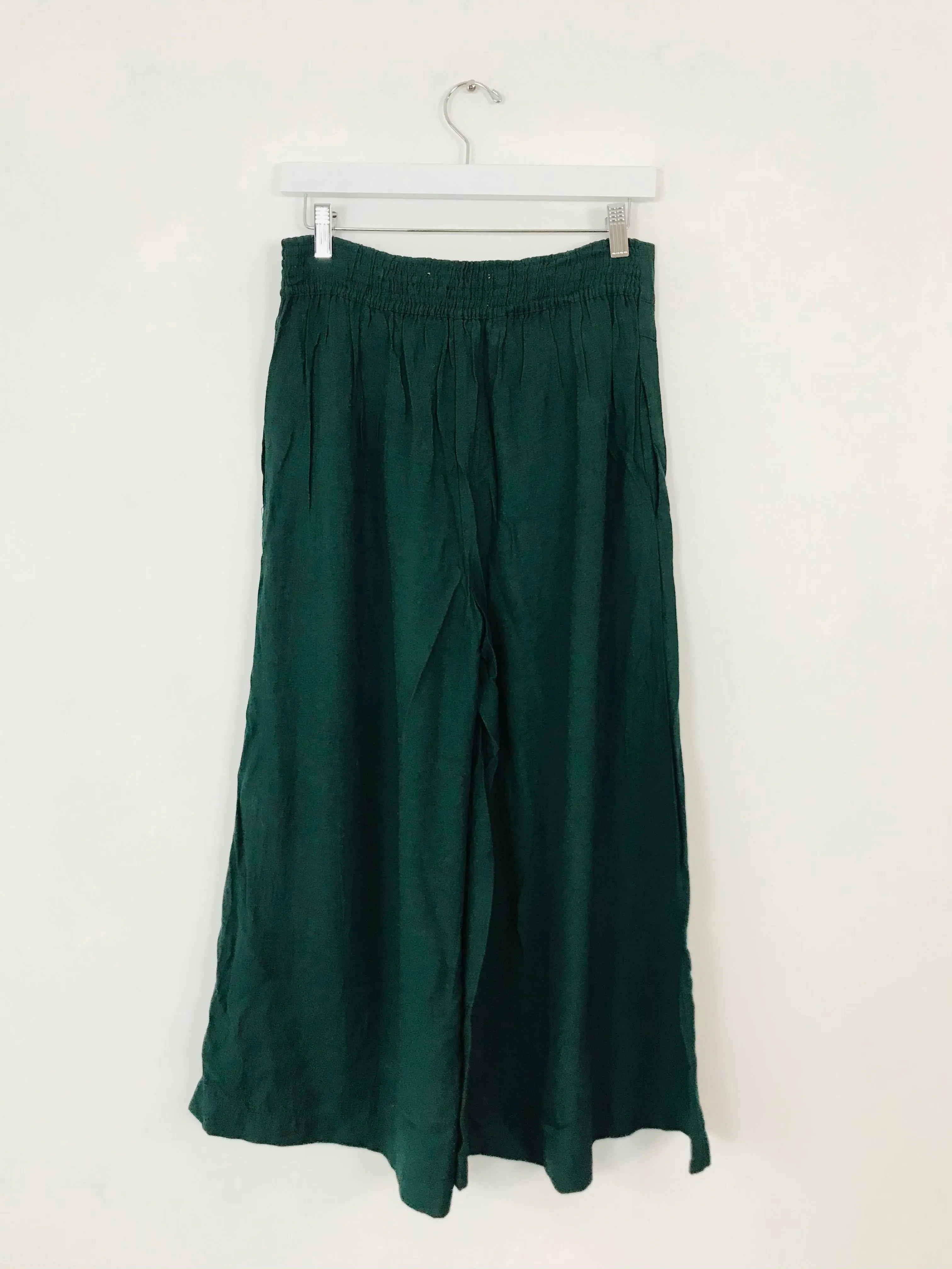 Anthropologie Women’s High Waisted Wide Leg Culottes | XS UK6 | Green