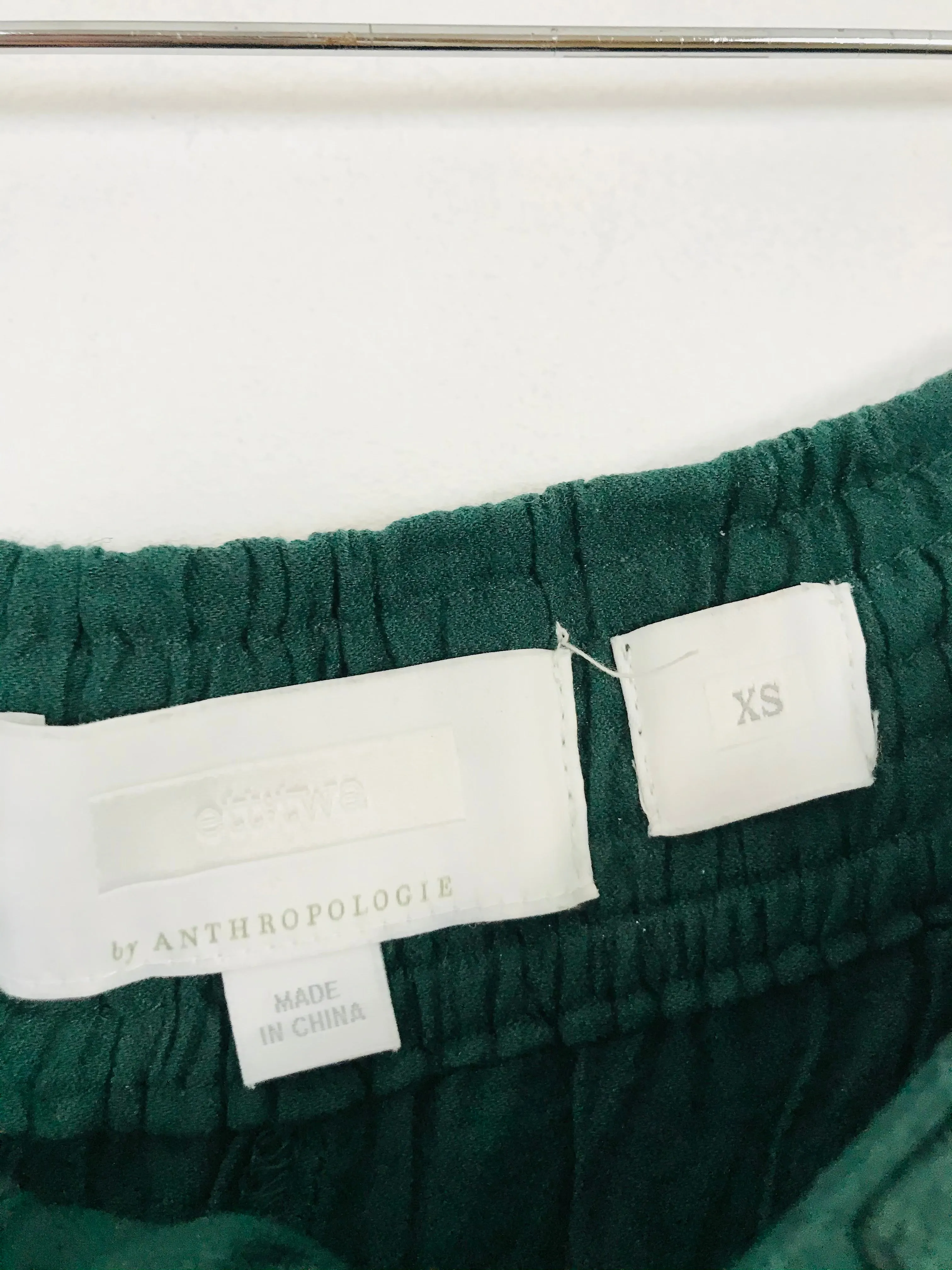 Anthropologie Women’s High Waisted Wide Leg Culottes | XS UK6 | Green