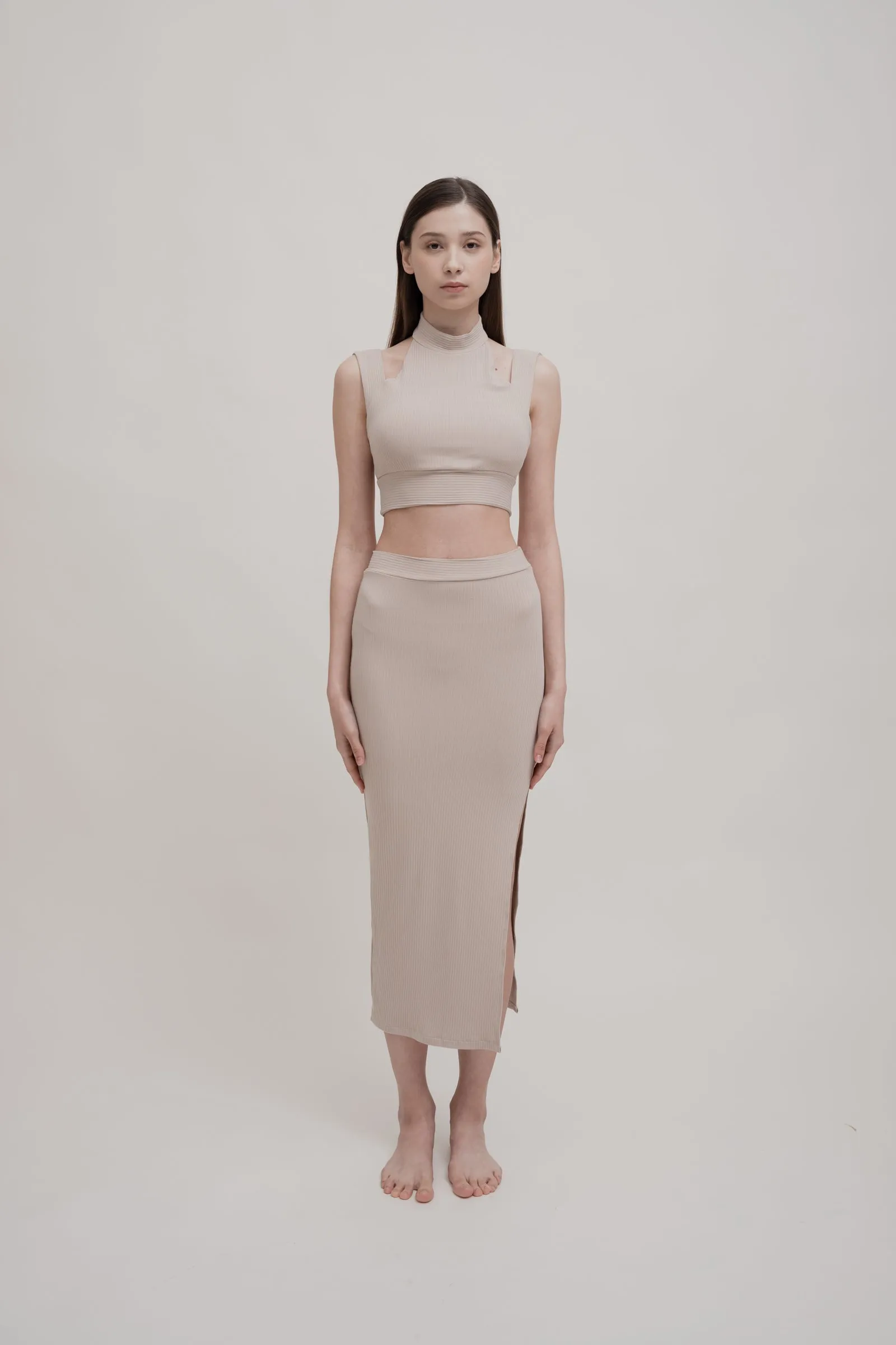 APERA Midi Skirt - Tan