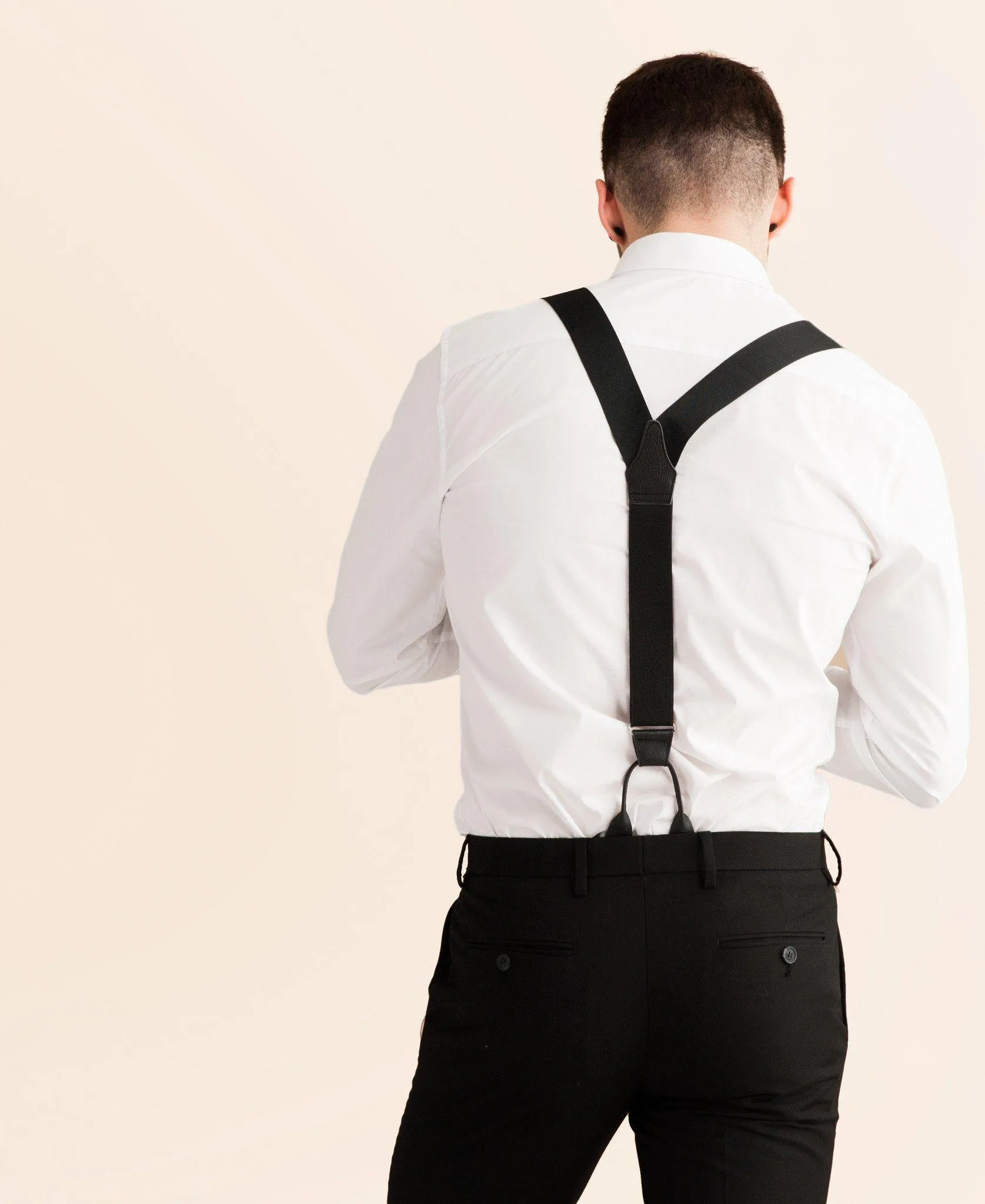 Back to Black - Formal Black Suspenders