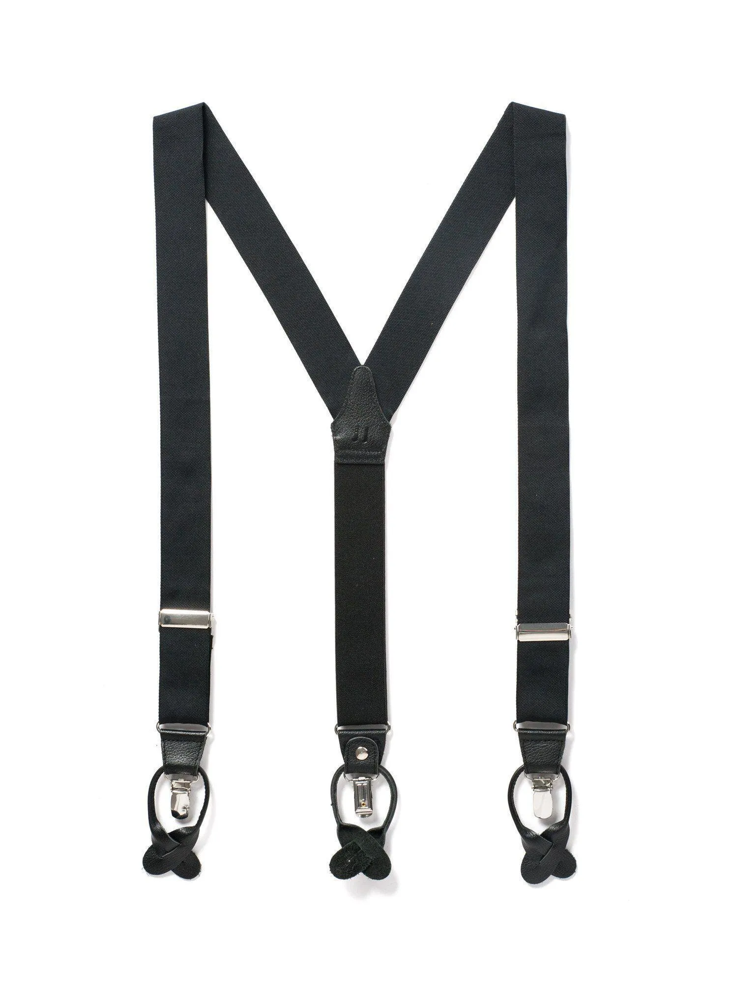 Back to Black - Formal Black Suspenders