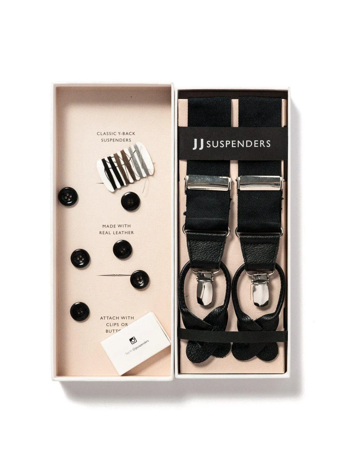 Back to Black - Formal Black Suspenders