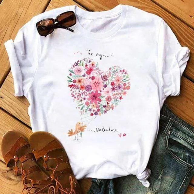 Bicycle Vogue T Shirt Women Summer Casual T Shirts
