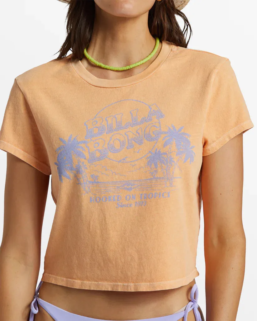 BILLABONG Hooked on Tropics cropped tee