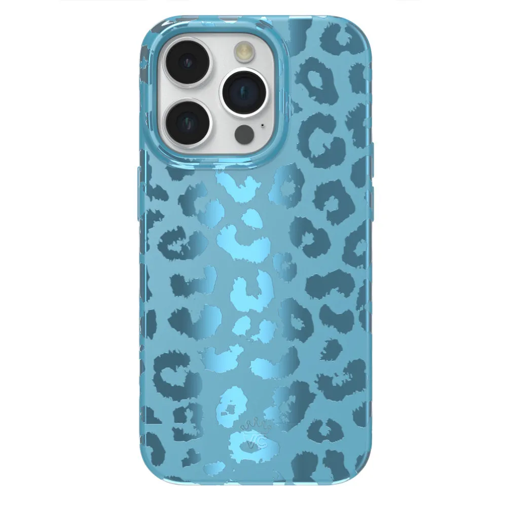 Blue Sapphire Leopard iPhone Case