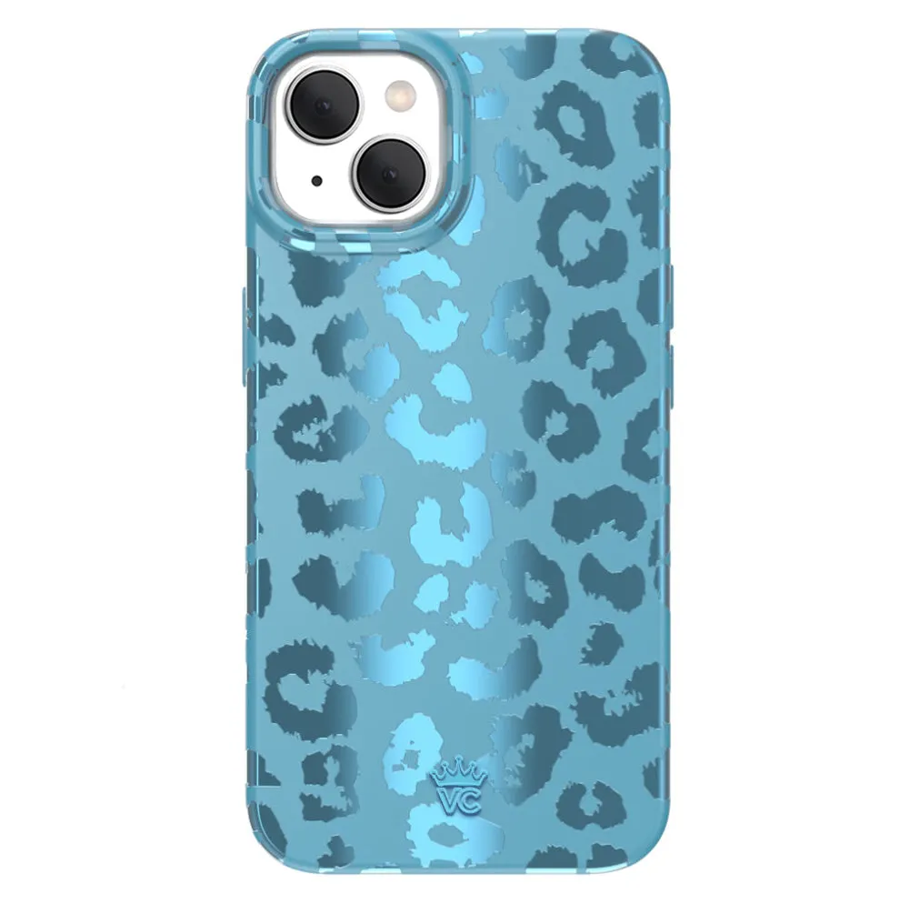 Blue Sapphire Leopard iPhone Case