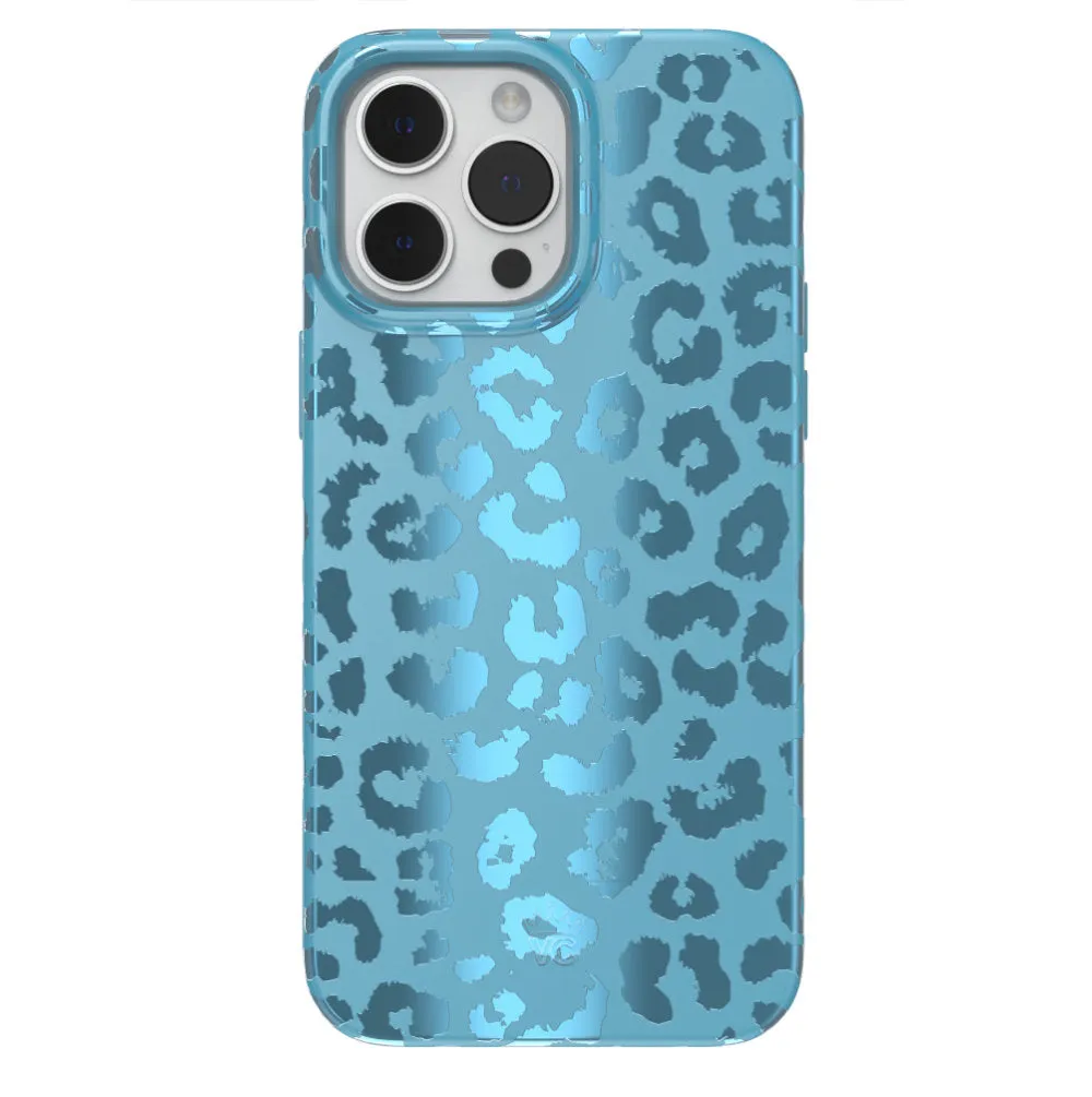 Blue Sapphire Leopard iPhone Case