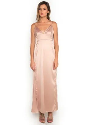 Blush Satin Slip Dress