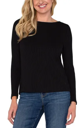 BOAT NECK KNIT TOP