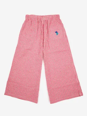 Bobo Choses Pink Vichy Woven Culotte Pants