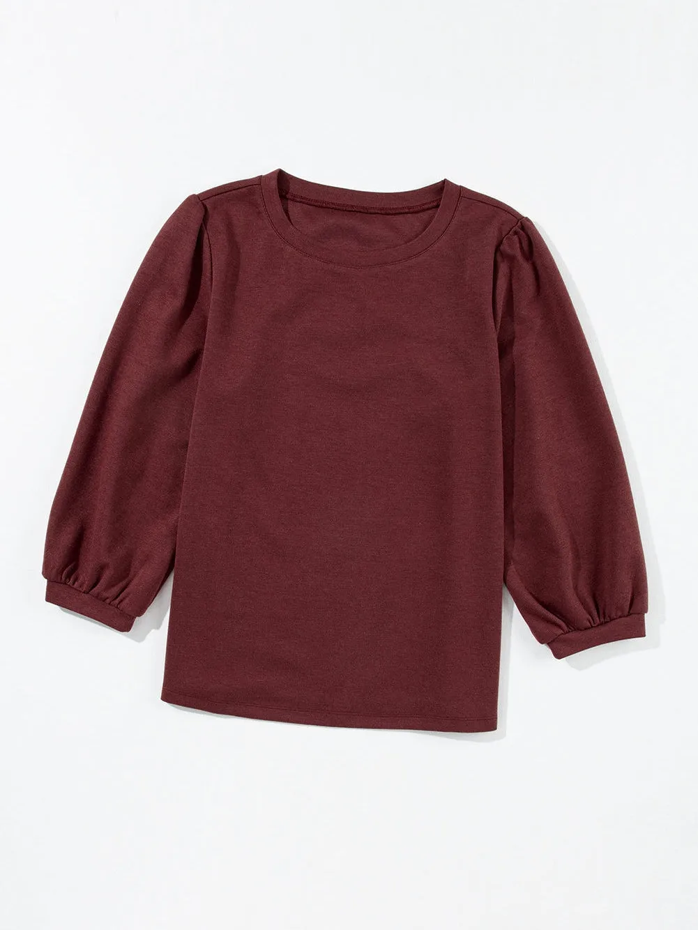 Burgundy Knit Pullover