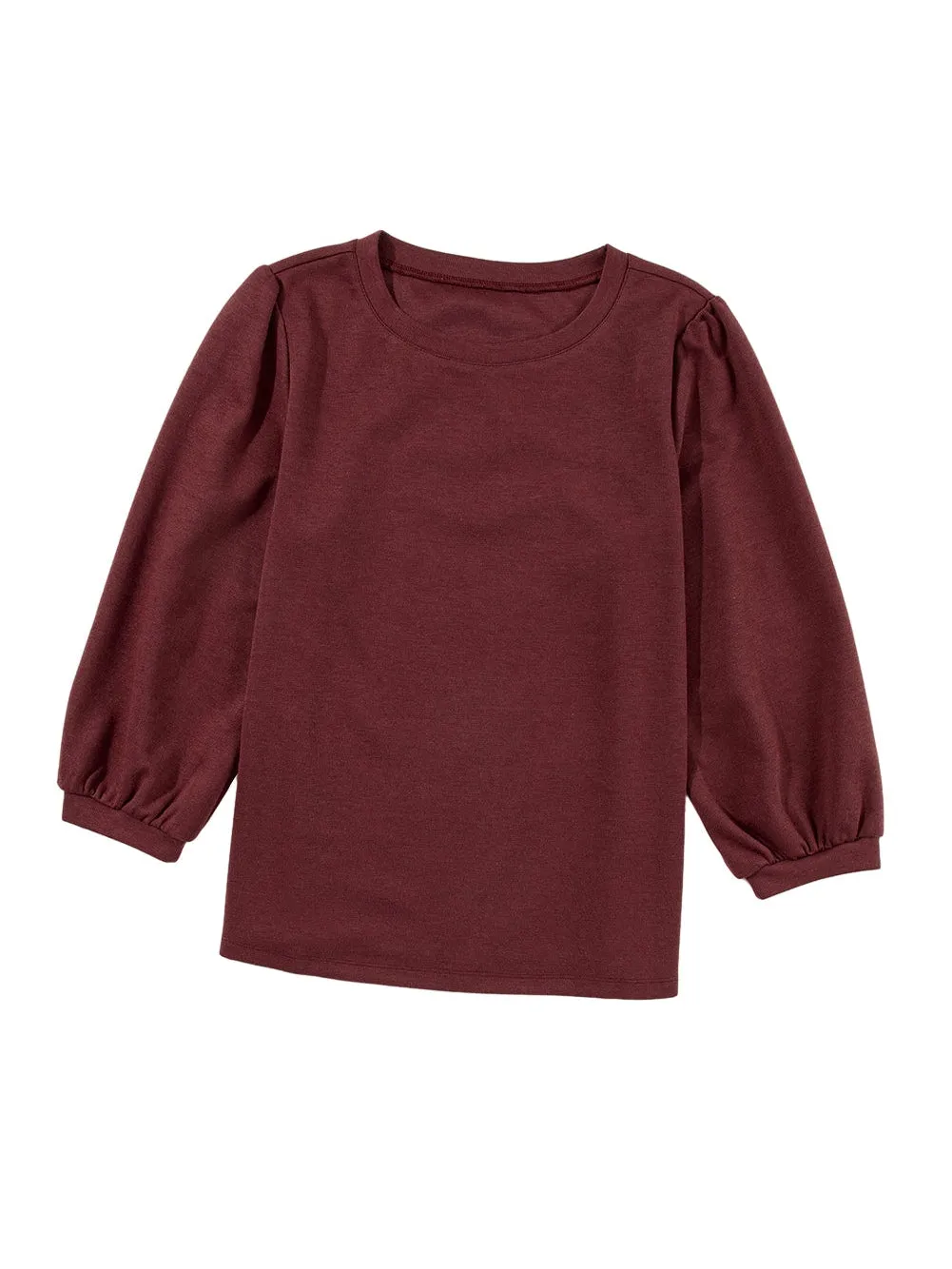 Burgundy Knit Pullover