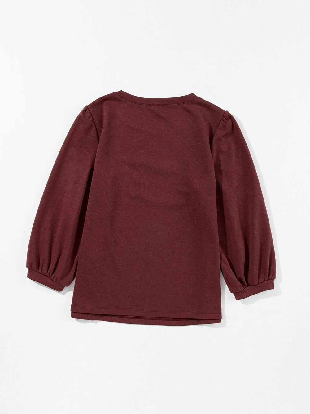 Burgundy Knit Pullover