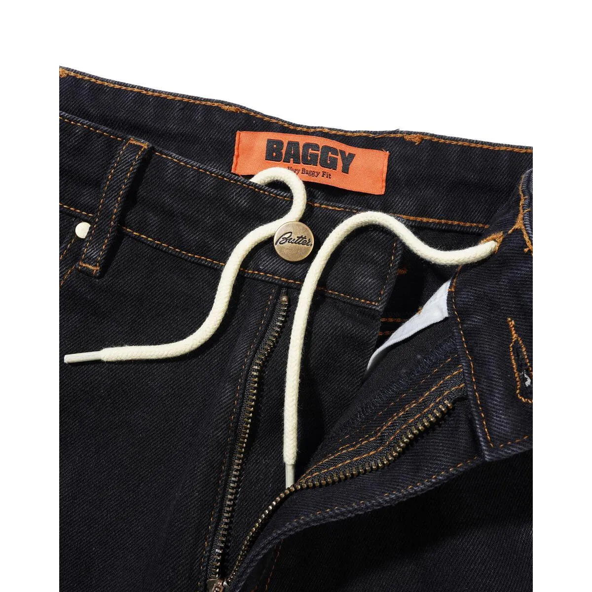 Butter Goods - Fantasia Baggy Denim Jeans Washed Black