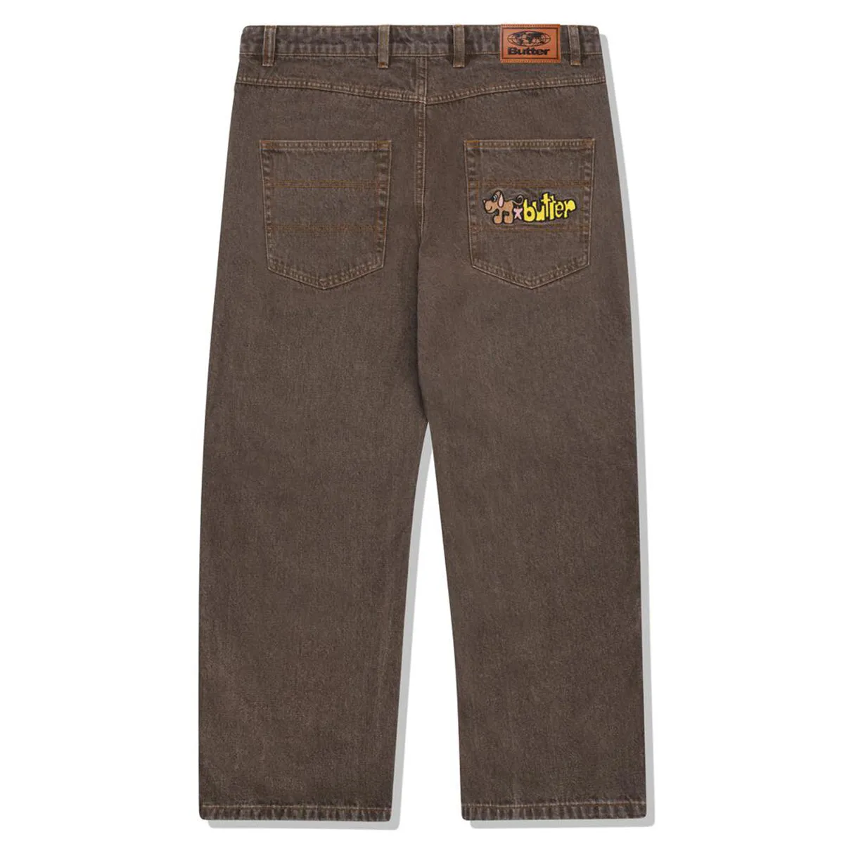 Butter Goods - Pooch Relaxed Denim Jeans Washed Brown