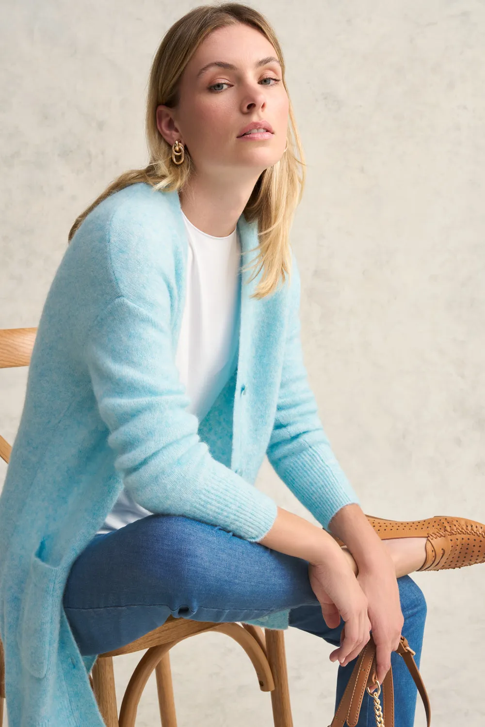 Button Through Mohair Cardigan