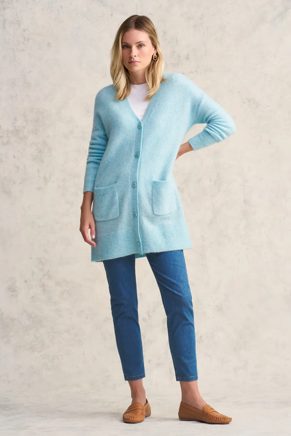 Button Through Mohair Cardigan