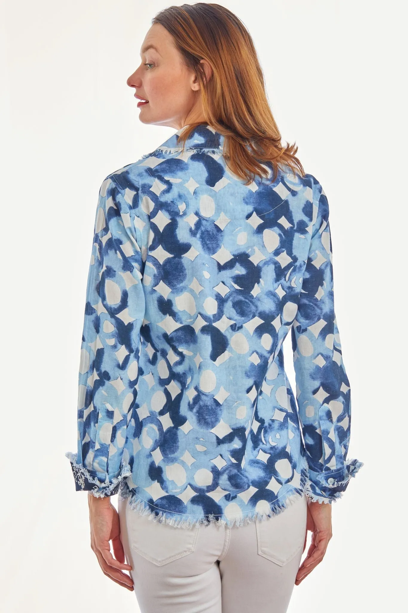 Cape Cod Tunic Blues Watercolor Print