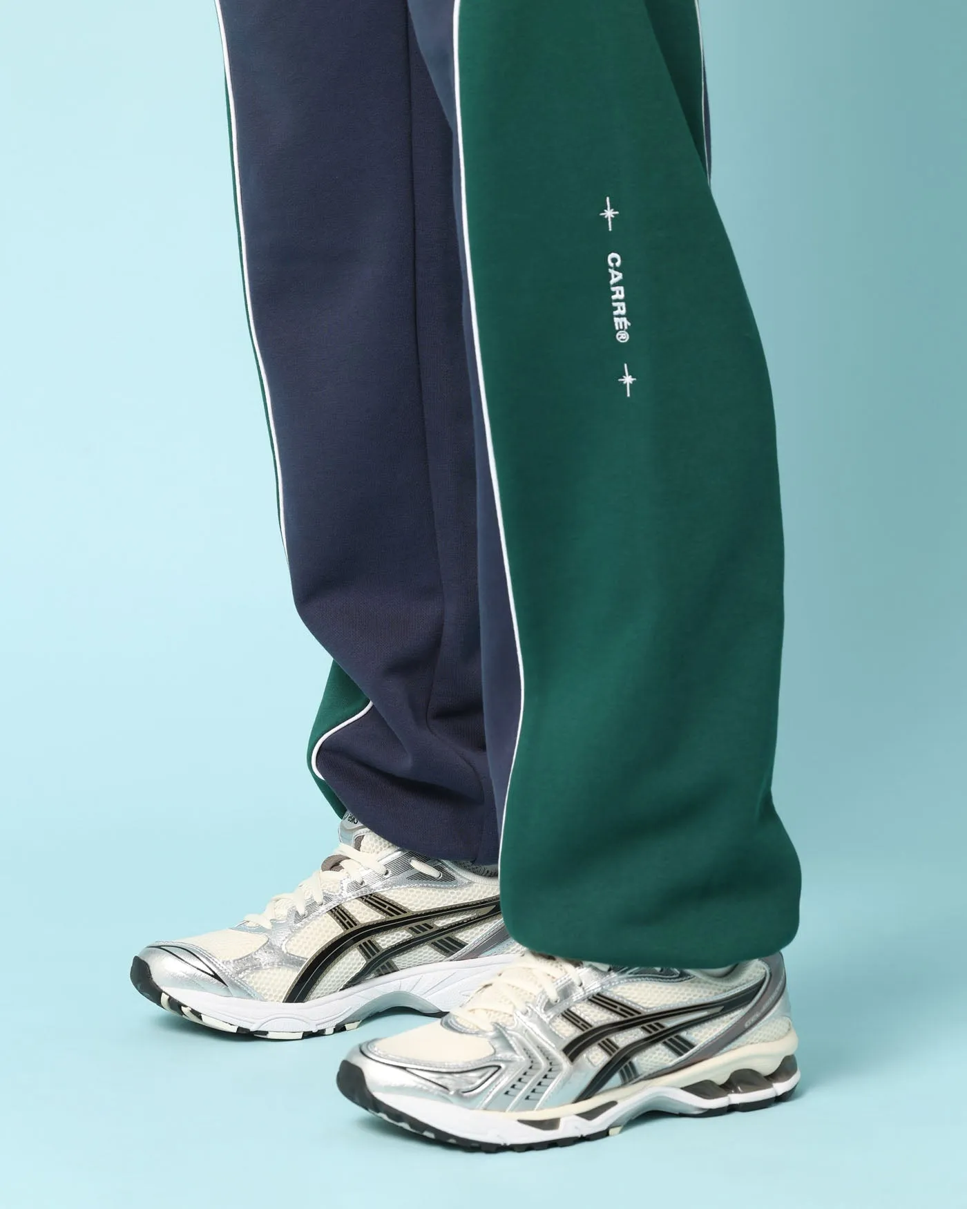 Carré Paris Dice Club Panelled Sweatpants Forest Green/Midnight