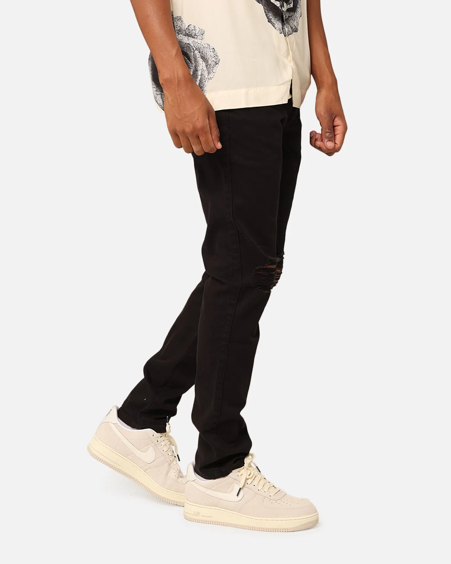 Carre Daily Distressed Jeans Black