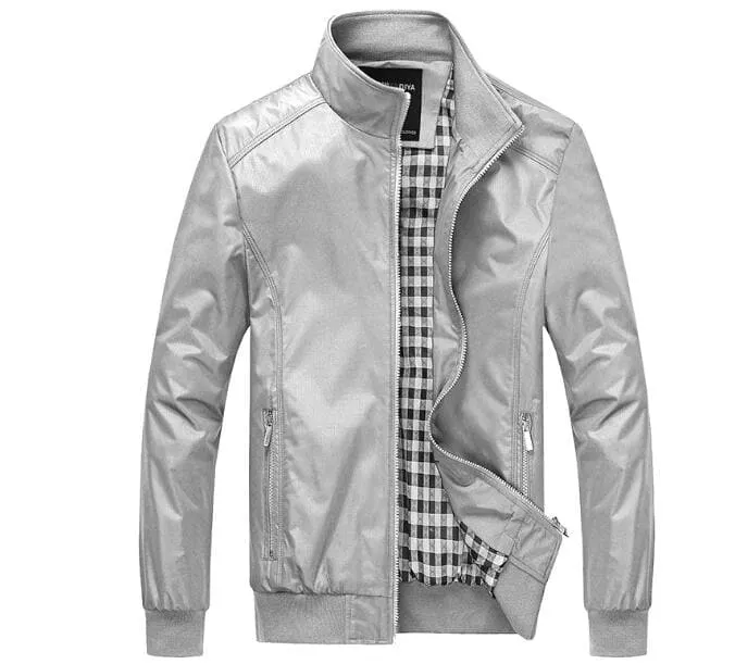 CECE Design Men's Fashion Premium Quality Classic Design Cotton Light Coat Jacket