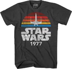 Charcoal 1977 X-Wing Star Wars T-Shirt