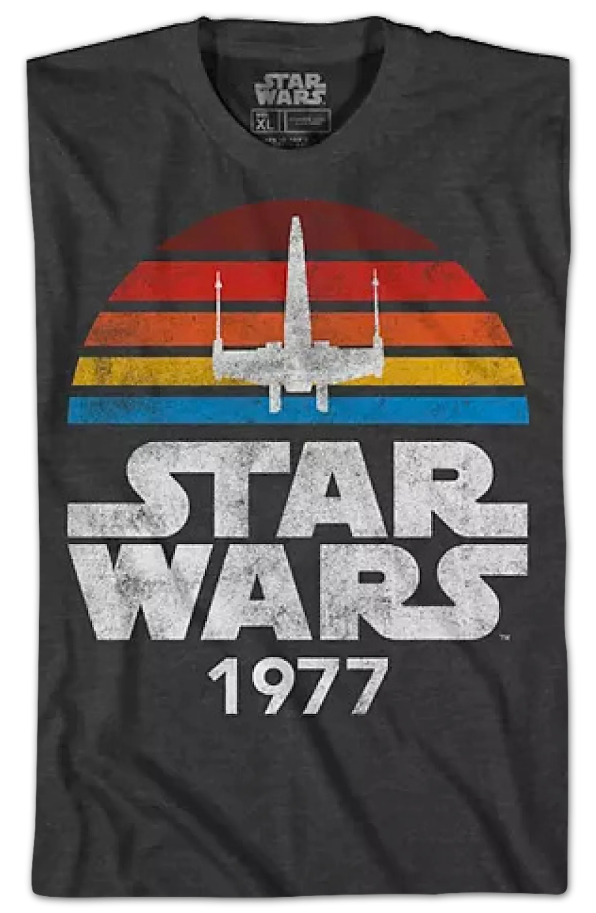 Charcoal 1977 X-Wing Star Wars T-Shirt