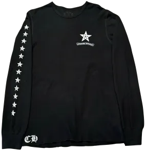 Chrome Hearts Star Logo Thermal L/S T-Shirt Black (Preowned Size L)