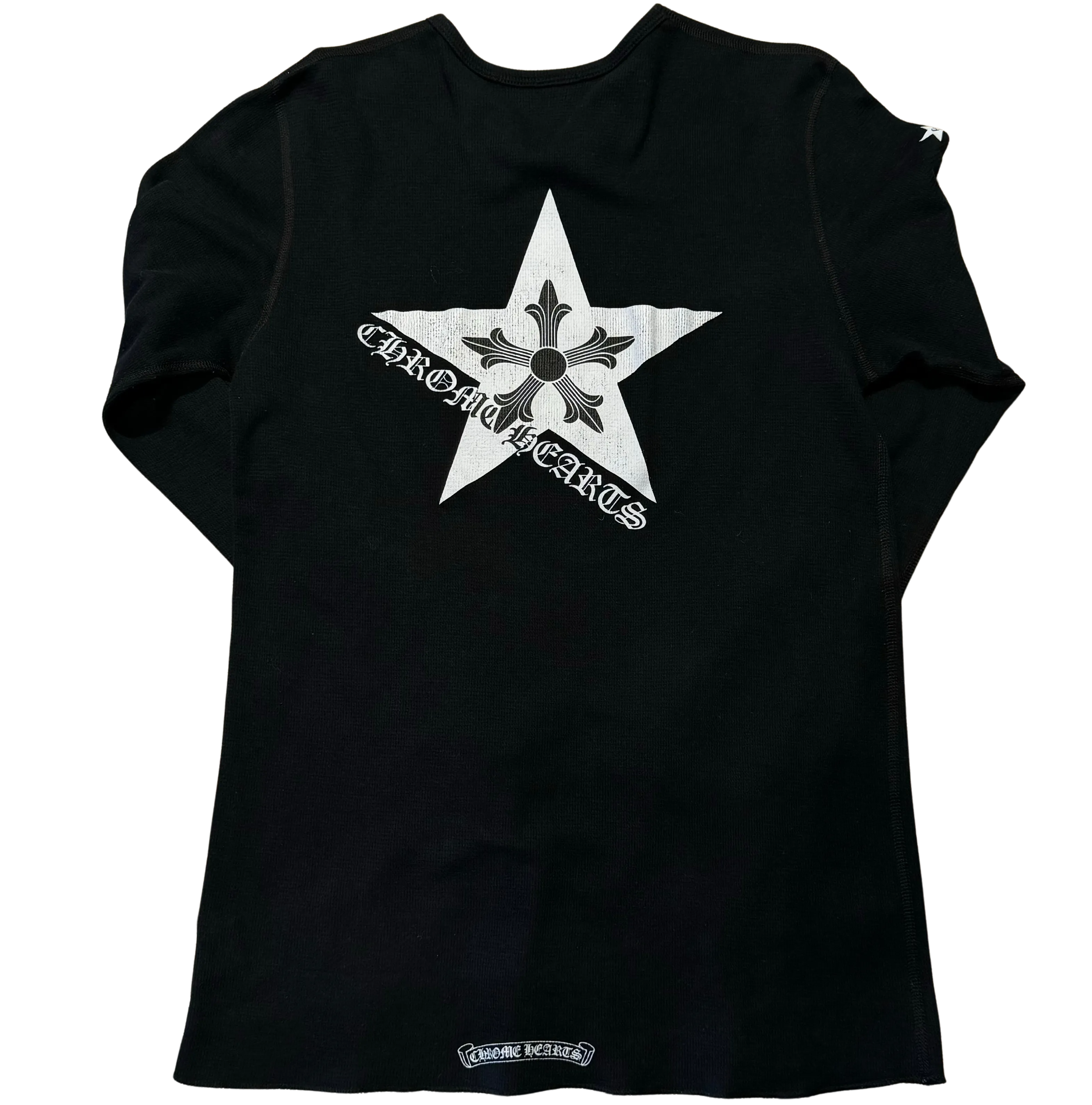 Chrome Hearts Star Logo Thermal L/S T-Shirt Black (Preowned Size L)