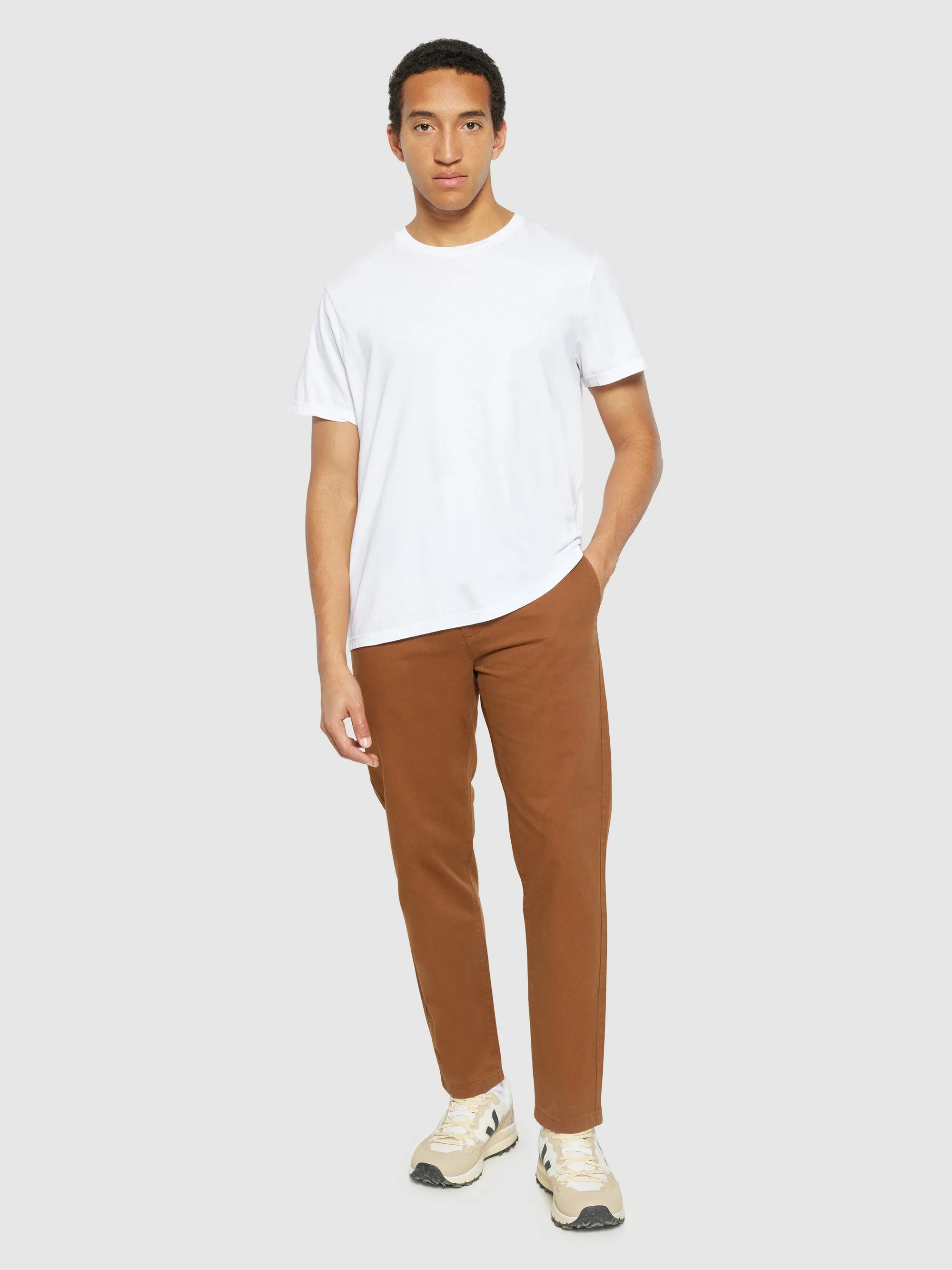 CHUCK regular twill chino pants - Dachshund