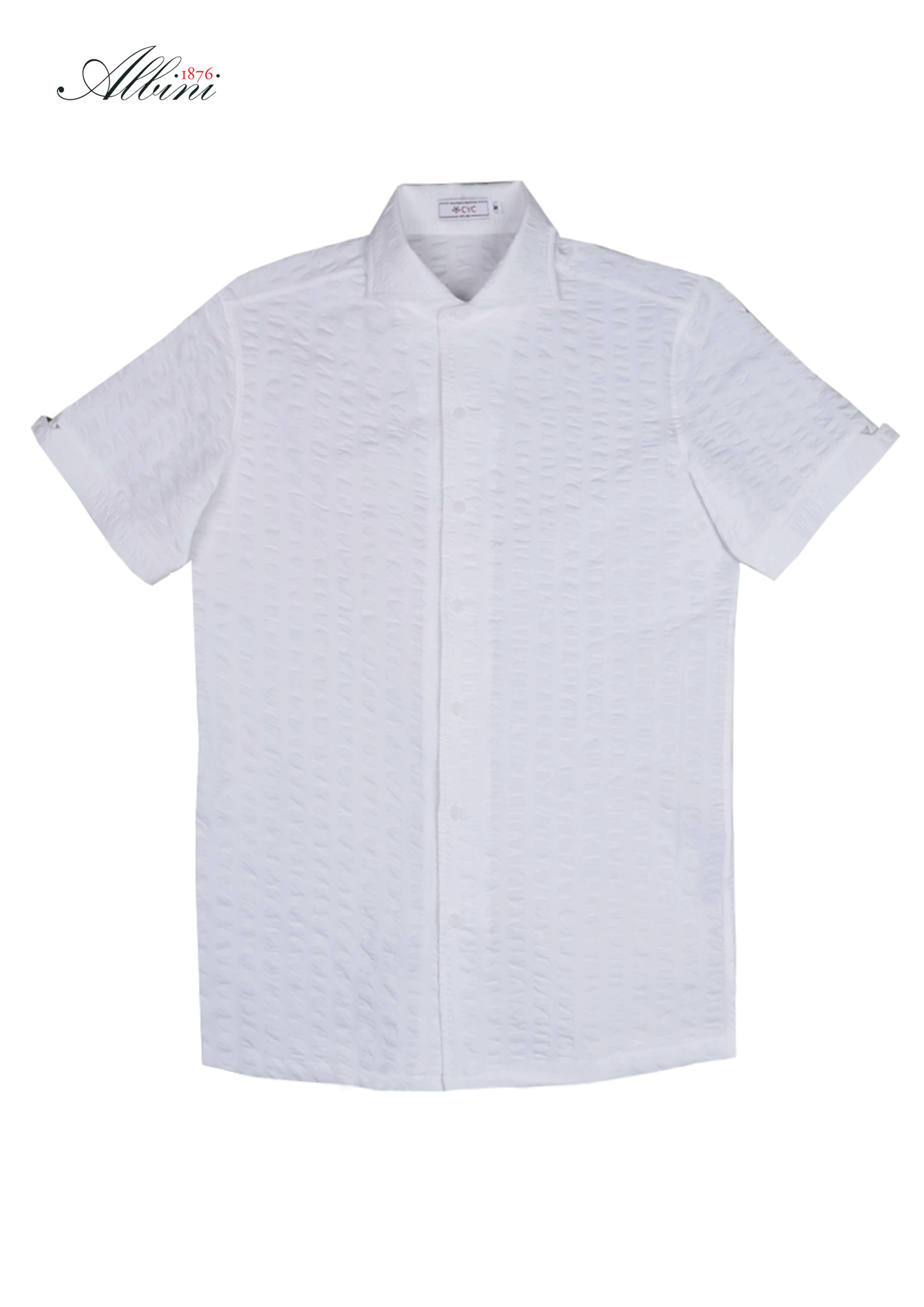 Coconut Sorbet Seersucker Short Sleeve Shirt