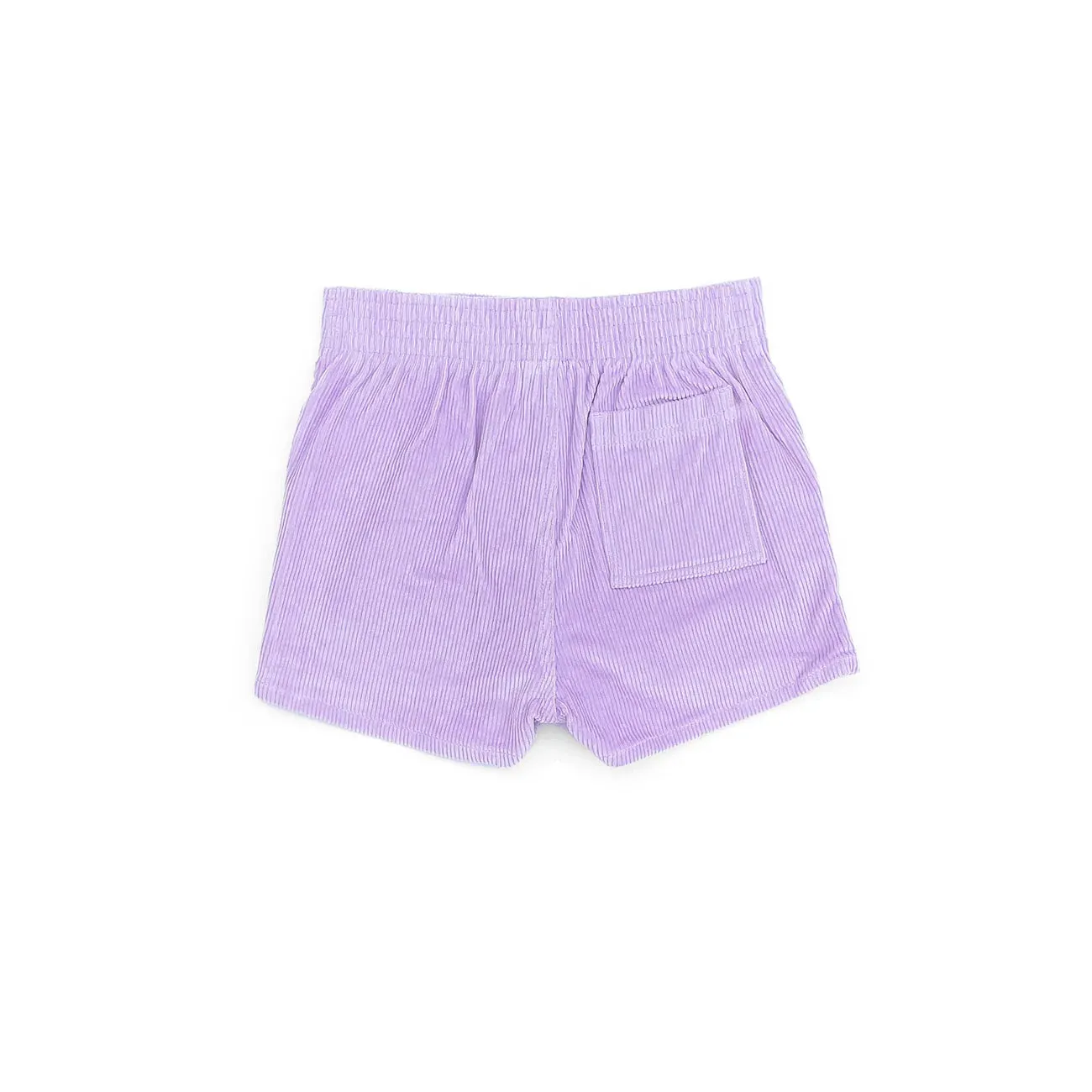 Corduroy Shorts in Powder Purple