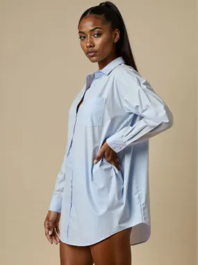 Cotton Tunic Button Down Top