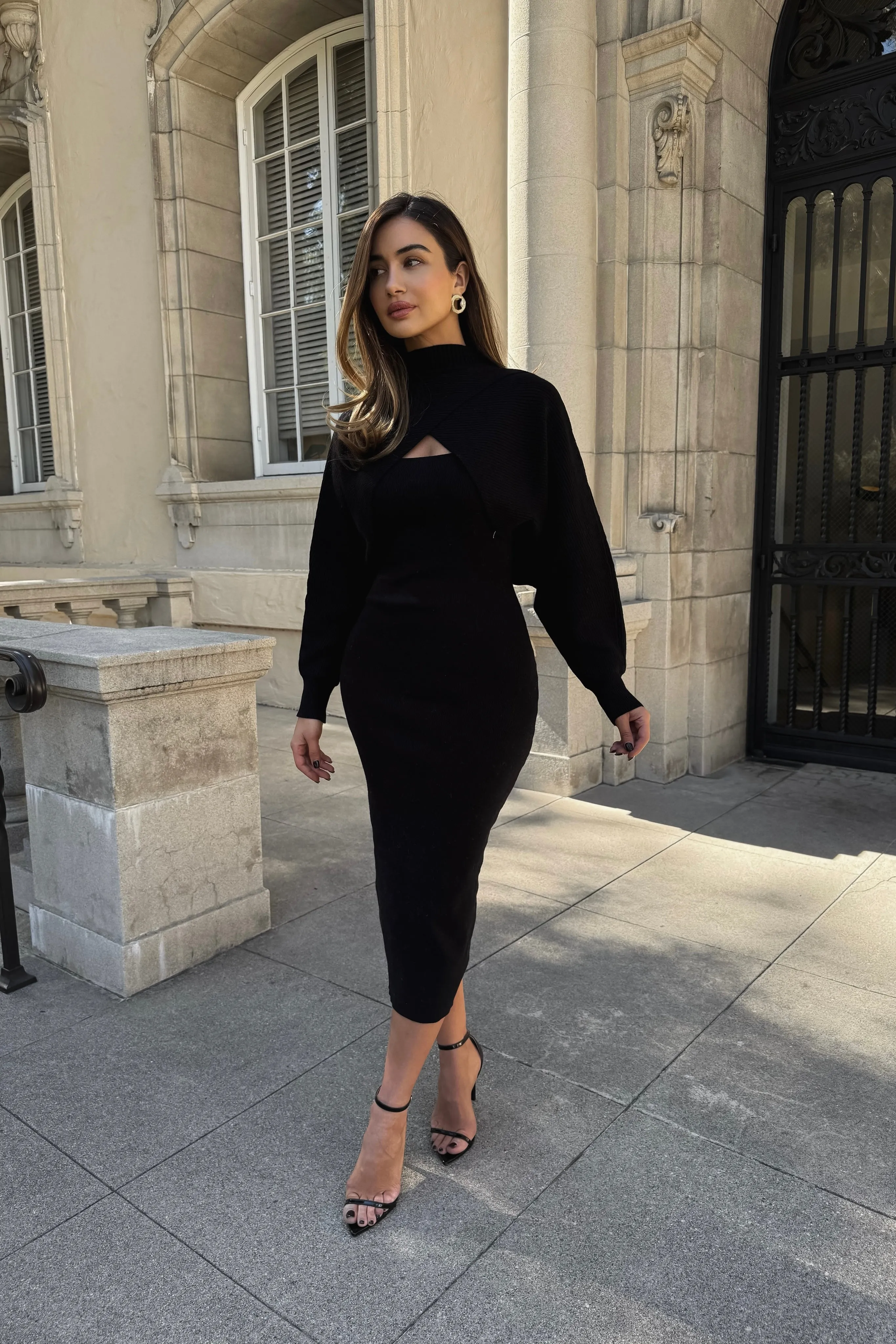 Croft Poncho Knit Dress