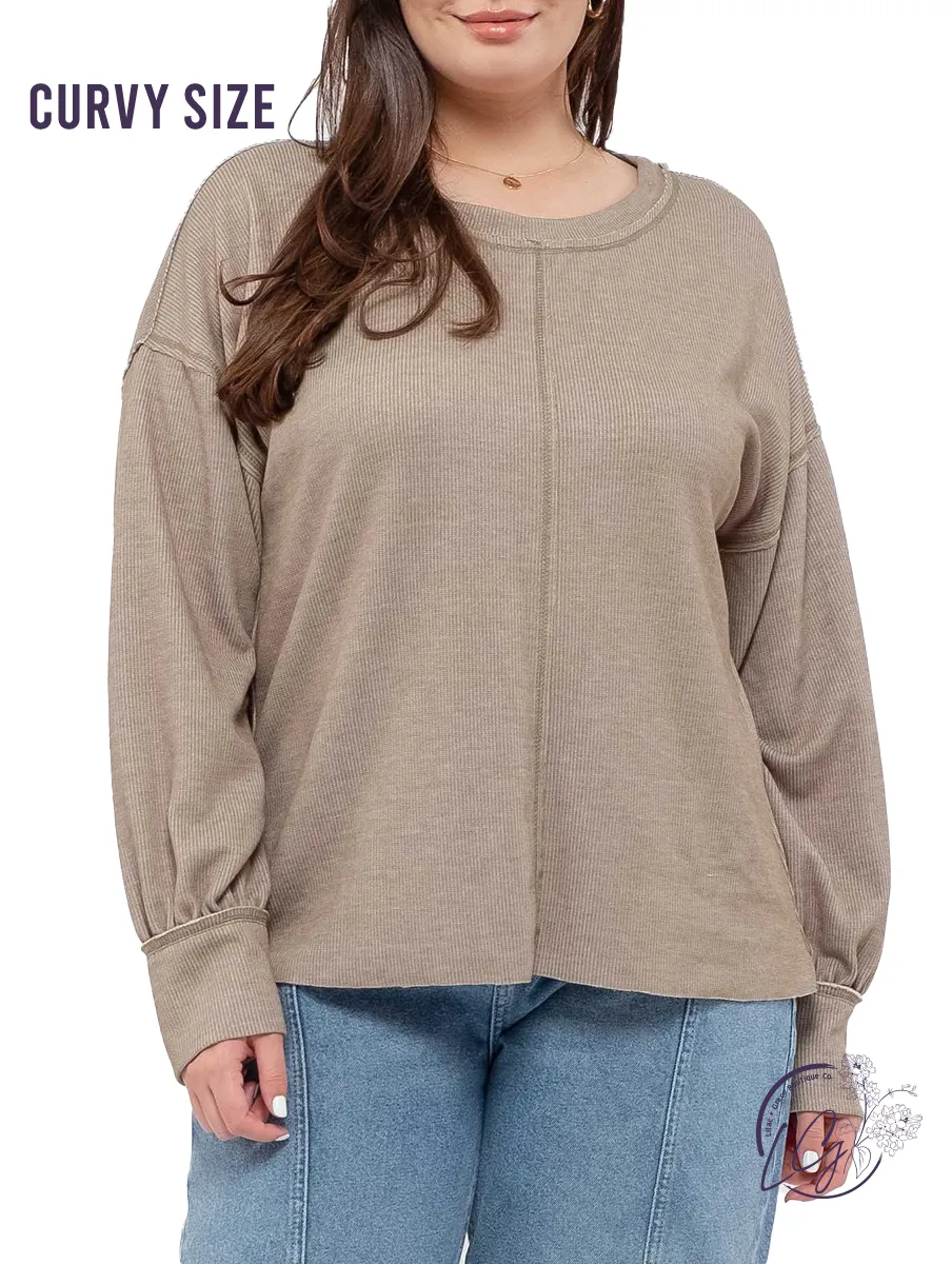 Curvy Forever Young Knit Long Sleeve