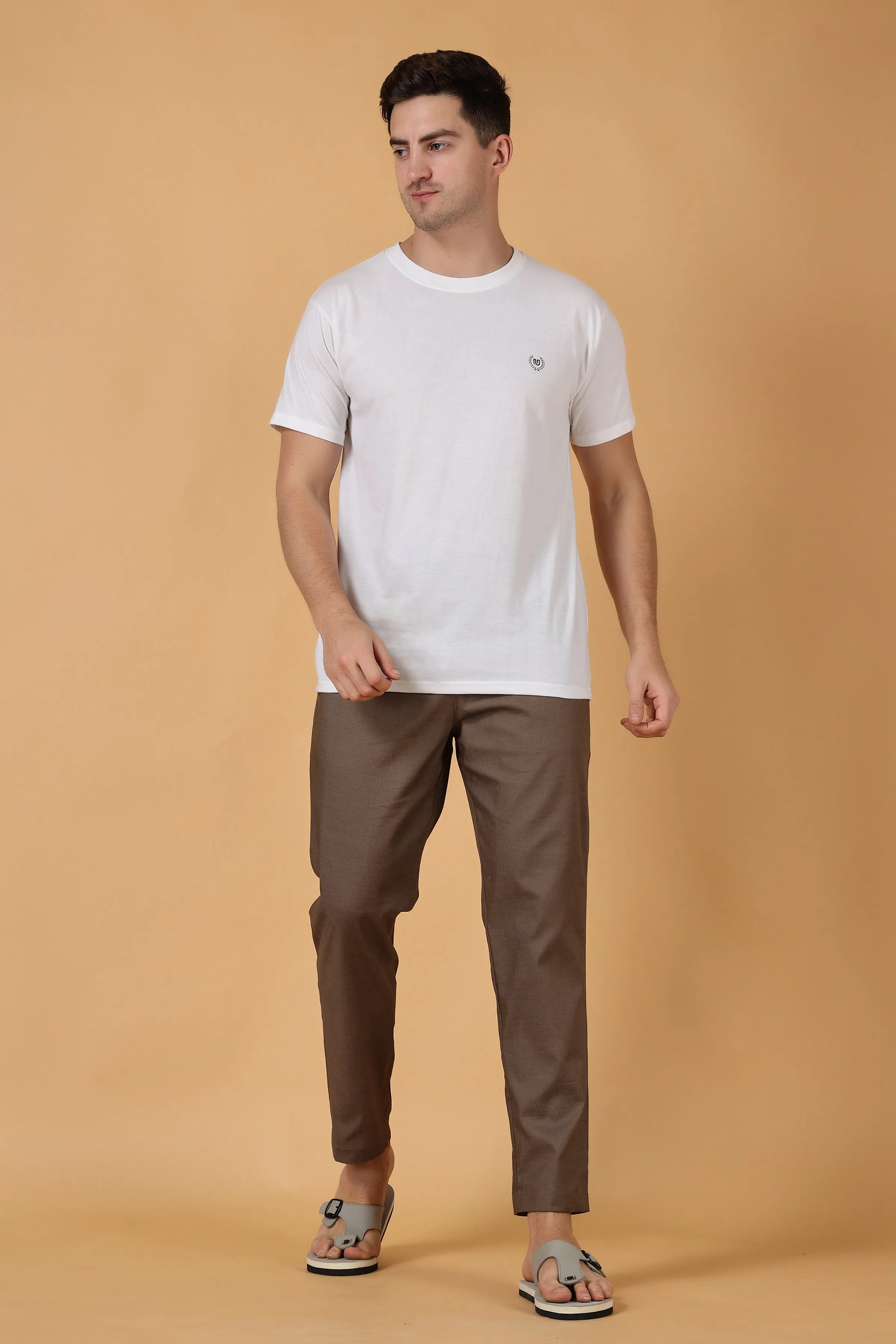 Dark Brown Cotton Pajama Pant