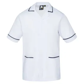 Darwin Male Tunic | White - Navy