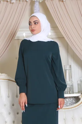 Deluxe Soft Blouse - Jade Green