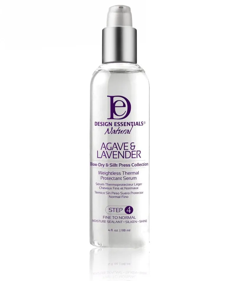 Design Essentials Agave & Lavender Weightless Thermal Protectant Serum 4oz