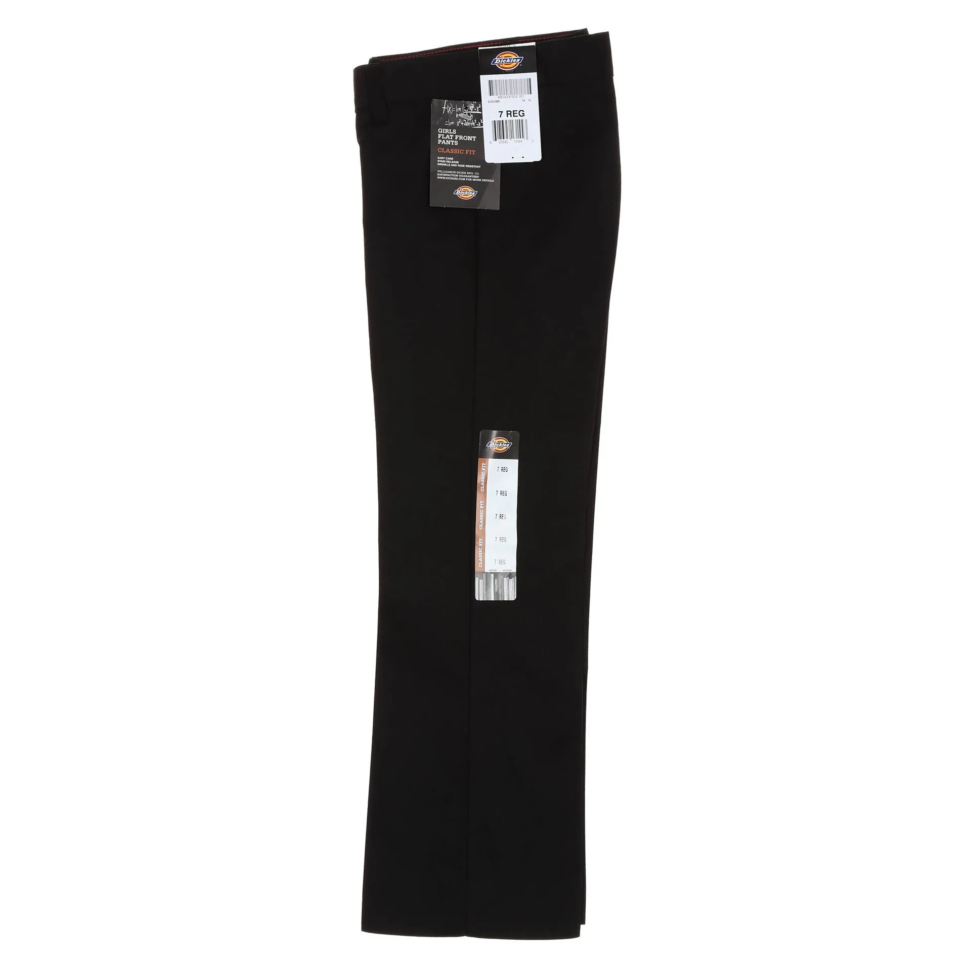 Dickies Girls Stretch Straight Leg Pant (7-20) - Black